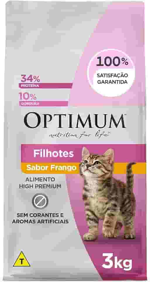 Ração Optimum para Gatos Filhotes Sabor Frango 3kg
