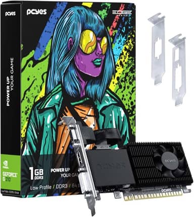 GPU NVIDIA GEFORCE G 210 1GB DDR3 64 BIT PROJETO EDGE LOW PROFILE SINGLE FAN - PPE210DR3SFBR