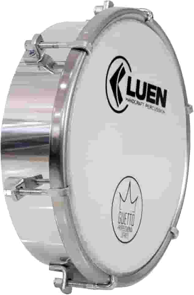 Tamborim 6" Alum - Serie Guetto 6 Afin Tarr Cromada Pele Leitosa