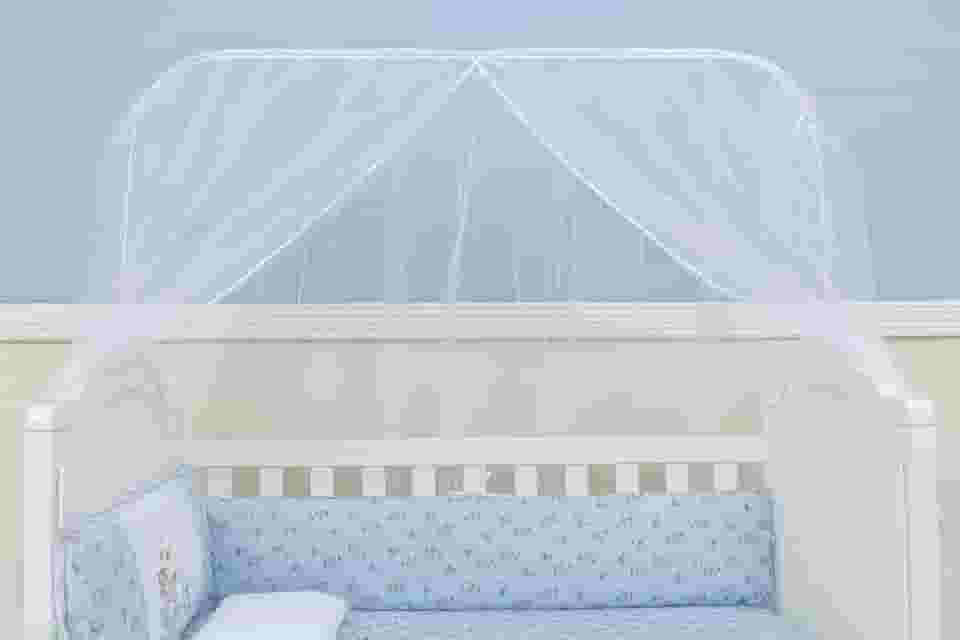 Mosquiteiro para Berço Varal Inteiro Lollipop Branco, Biramar Baby, Branco