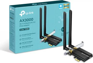 Cartão WiFi TP-Link 6 AX3000 PCIe para PC com dissipador de calor| Bluetooth 5.0 | Adaptador sem fio de banda dupla 802.11AX com MU-MIMO, latência ultraleve | Suporta Windows 10