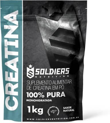 Creatina Monohidratada 1Kg - 100% Pura Importada - Soldiers Nutrition