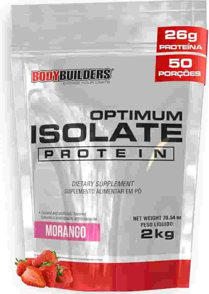 Optimum Isolate Whey Protein Morango 2kg - Bodybuilders