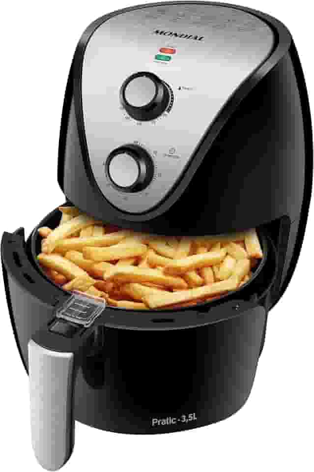 Fritadeira Sem Óleo Air Fryer 3,5L, Mondial, Preto/Inox, 1500W, 220V - AF-30 I