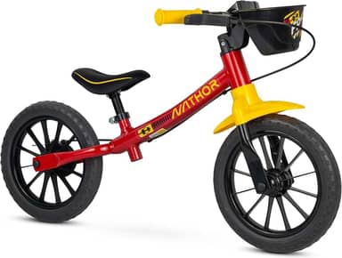 Nathor Bicicleta de Equilíbrio Balance Bike Fast Vermelha