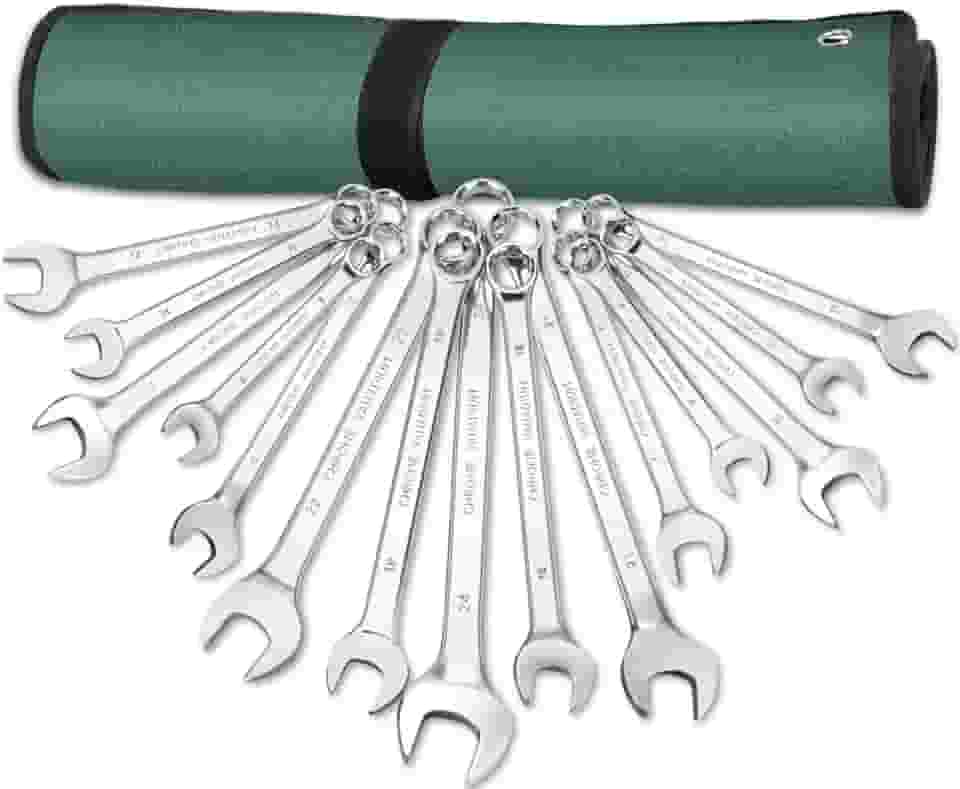 Maleta de Ferramentas 15 pcs, Jogo de Chaves Combinadas, Kit Chave Combinada