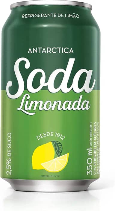 Antártica Refrigerante Soda Limonada Lata 350Ml