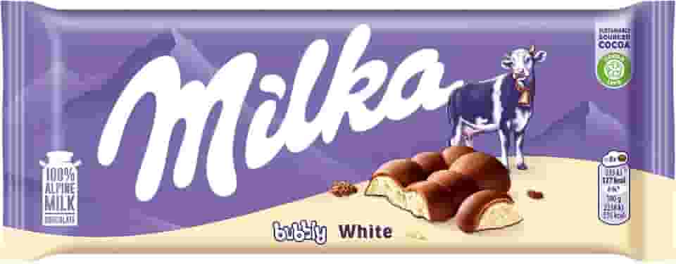 Chocolate Milka Bubbly White 100G