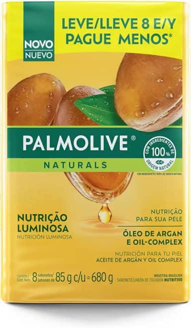 Sabonete em Barra Palmolive Naturals Nutrição Luminosa Óleo de Argan e Oil-Complex 85g