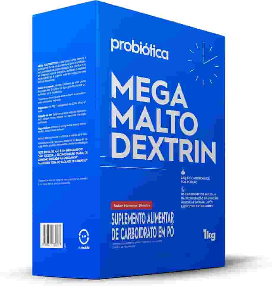 Probiótica Mega Malto Dextrin (1Kg) - Sabor Morango