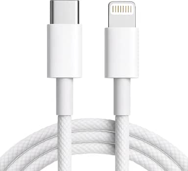 Cabo Carregador 2 Metros Lightning USB-C 30W Compatível com iPhone 14/14 Pro/Max 13/13 Pro/12/12 Pro/Max/11/11 Pro/XS/Max/XR/X/8/8 Plus Carregamento Rápido Turbo Resistente e Durável