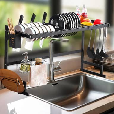 Organizador Pia da Cozinha Escorredor de Louça Suspenso 65cm Premium