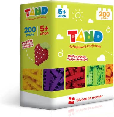 Toyster - Caixa 200 peças - Blocos de Montar - TAND