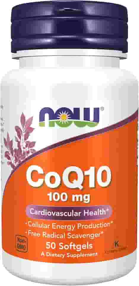 Coq10 100mg (50 softgels) - Now Sports