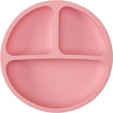 Buba Pratinho Em Silicone Com Ventosa Rosa