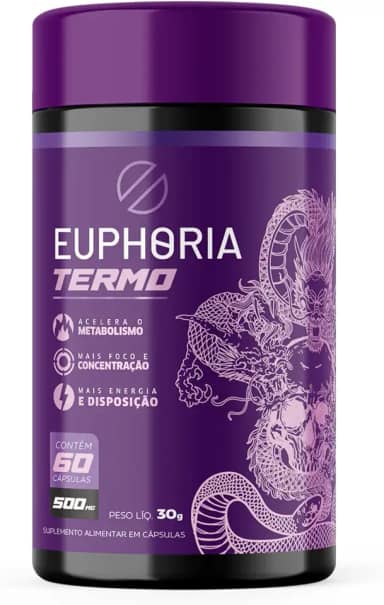 EuphoriaTermo Termogênico Hardcore Pré-Treino Cafeína e Laranja Moro