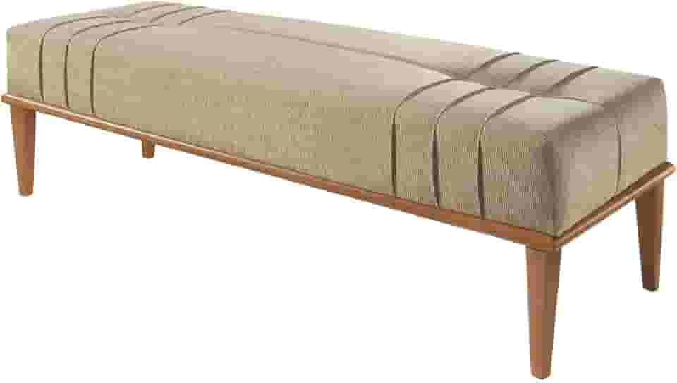 Recamier Em Linho Valentin Agarb Decor Cor:Linho Bege