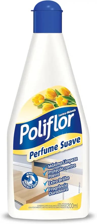 Poliflor Lustra Móveis Perfume Suave 200 Ml 200 Ml