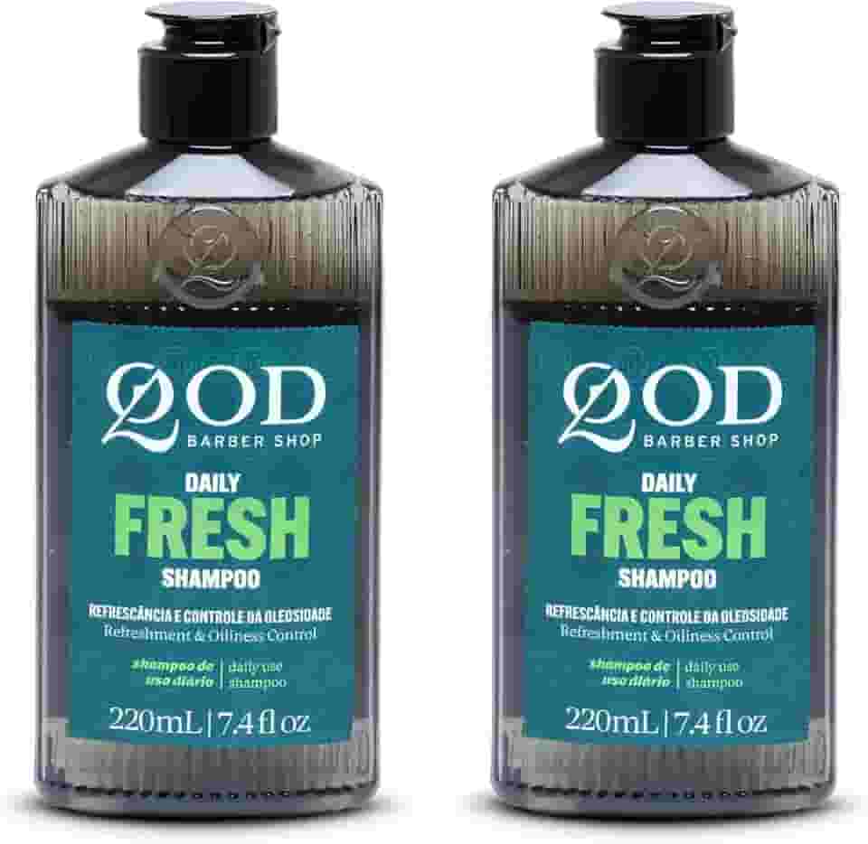 Shampoo Qod Para Cabelos Oleosos The Daily Fresh 220ml - 2 Unidades