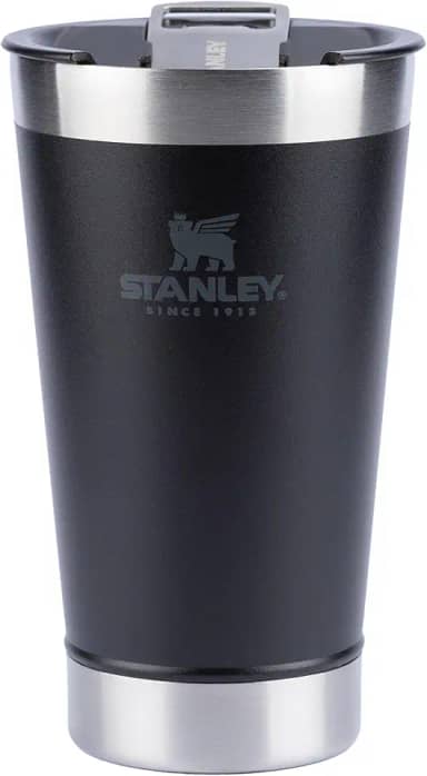 Stanley - Copo Térmico para Cerveja, 473ml, com Tampa, para Bebidas Quentes ou Frias, Matte-Black
