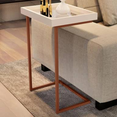 Mesa de Canto Perola/Bronze 4774 - Jb Bechara