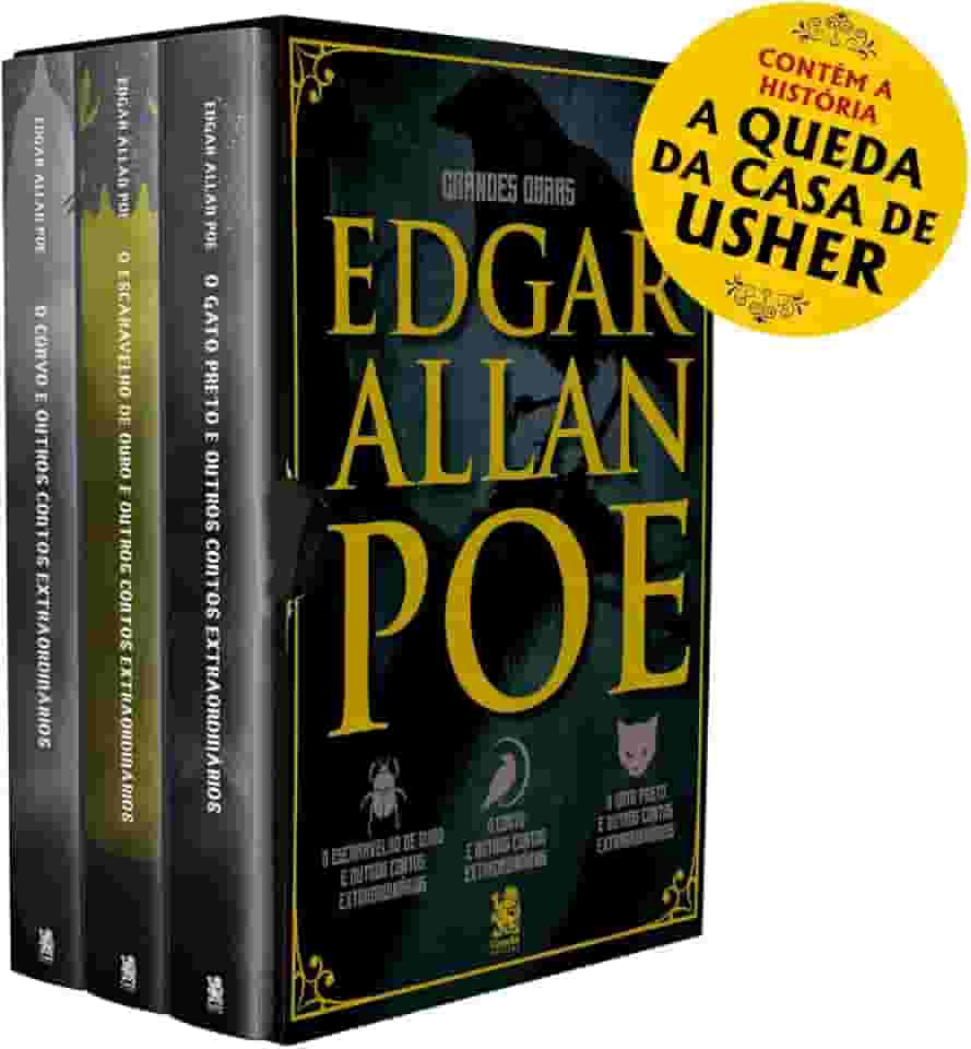 Grandes Obras de Edgar Allan Poe - Box com 3 Livros