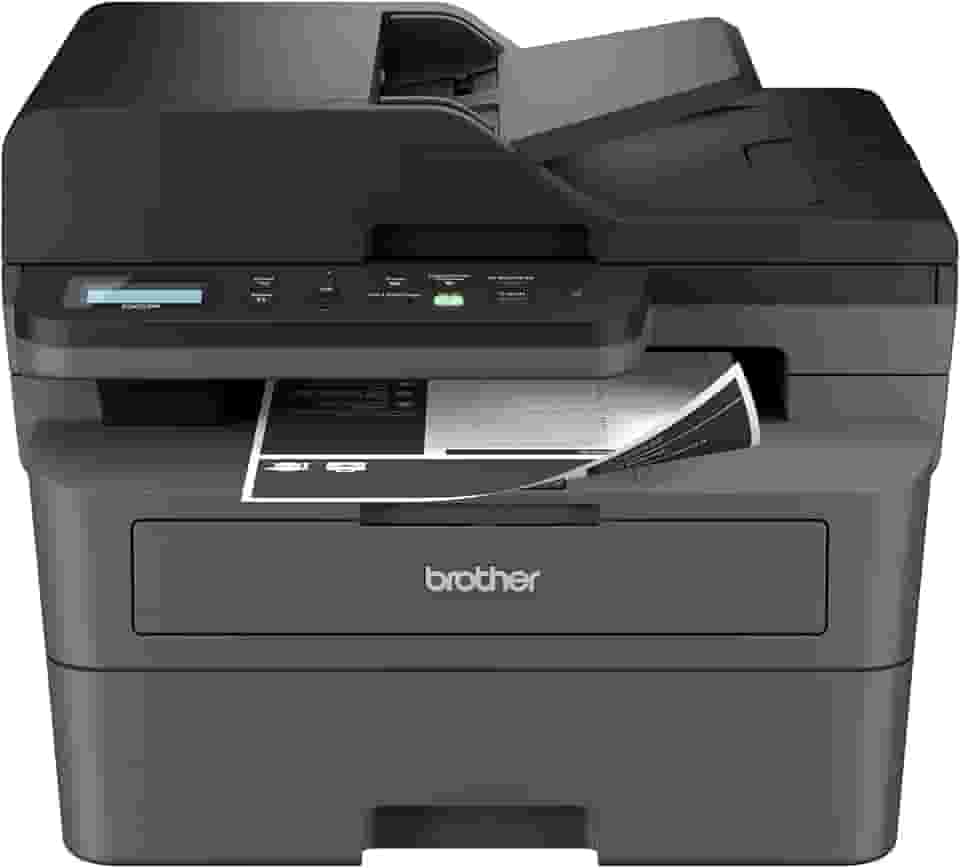 Brother DCP-L2640DW Impressora a laser multifuncional monocromática compacta sem fio com cópia e digitalização, duplex, móvel, preto e branco | Inclui avaliação de assinatura de atualização (1),