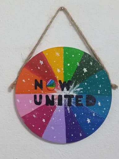 Quadro Placa decorativo Now United