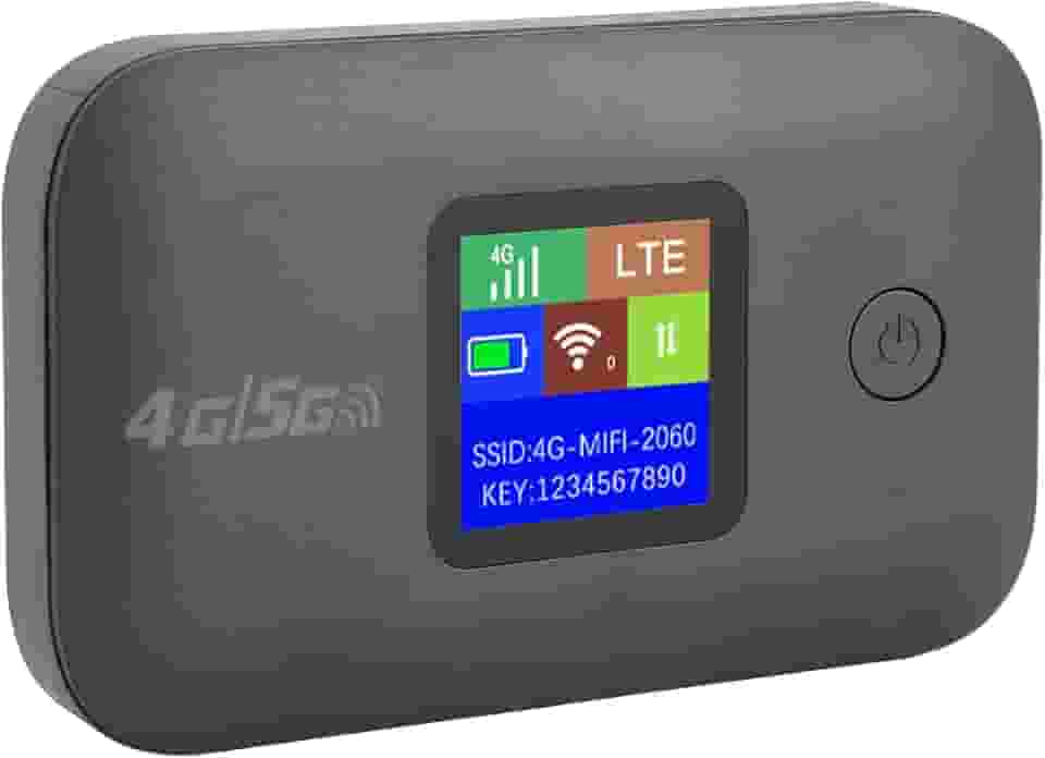 Hotspot Móvel 4G LTE WiFi, Roteador de Hotspot de Viagem Portátil de Alta Velocidade de 150 Mbps, Slot para Cartão SIM, Bateria de 3000mAh Conecte até 10 Dispositivos