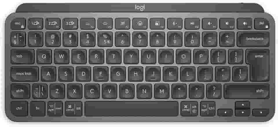 Teclado sem fio Logitech MX Keys Mini com Iluminação Inteligente, Conexão USB ou Bluetooth Easy-Switch para até 3 dispositivos e Bateria Recarregável - Grafite
