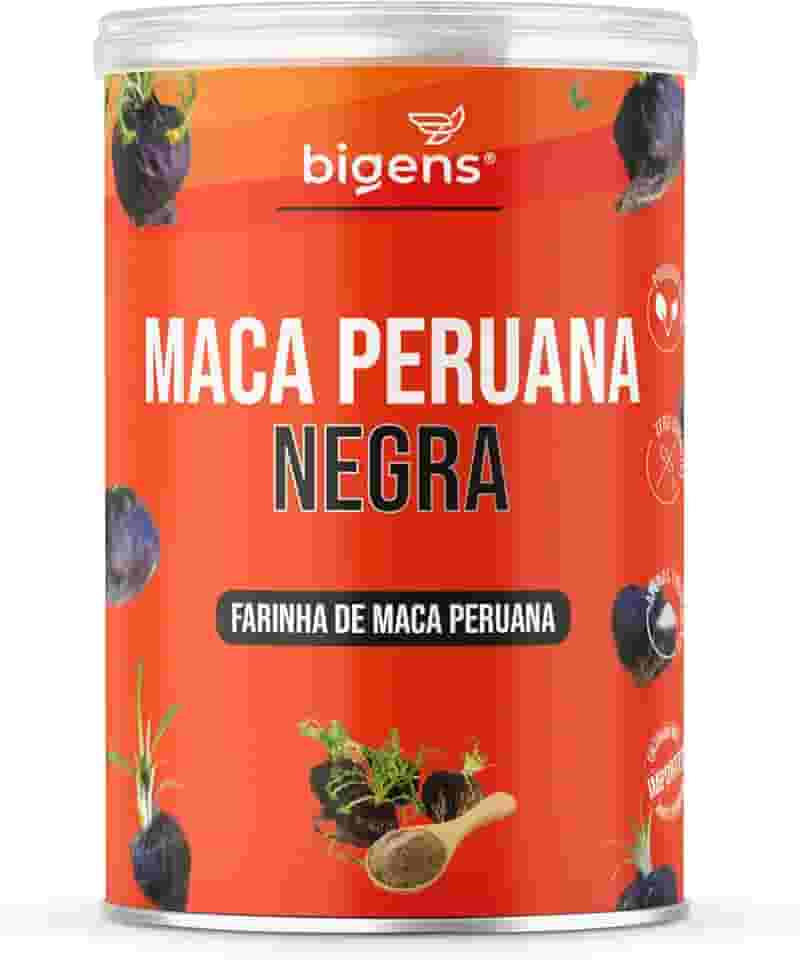 Maca Peruana Negra em pó 5g por porção, 150g, Biogens