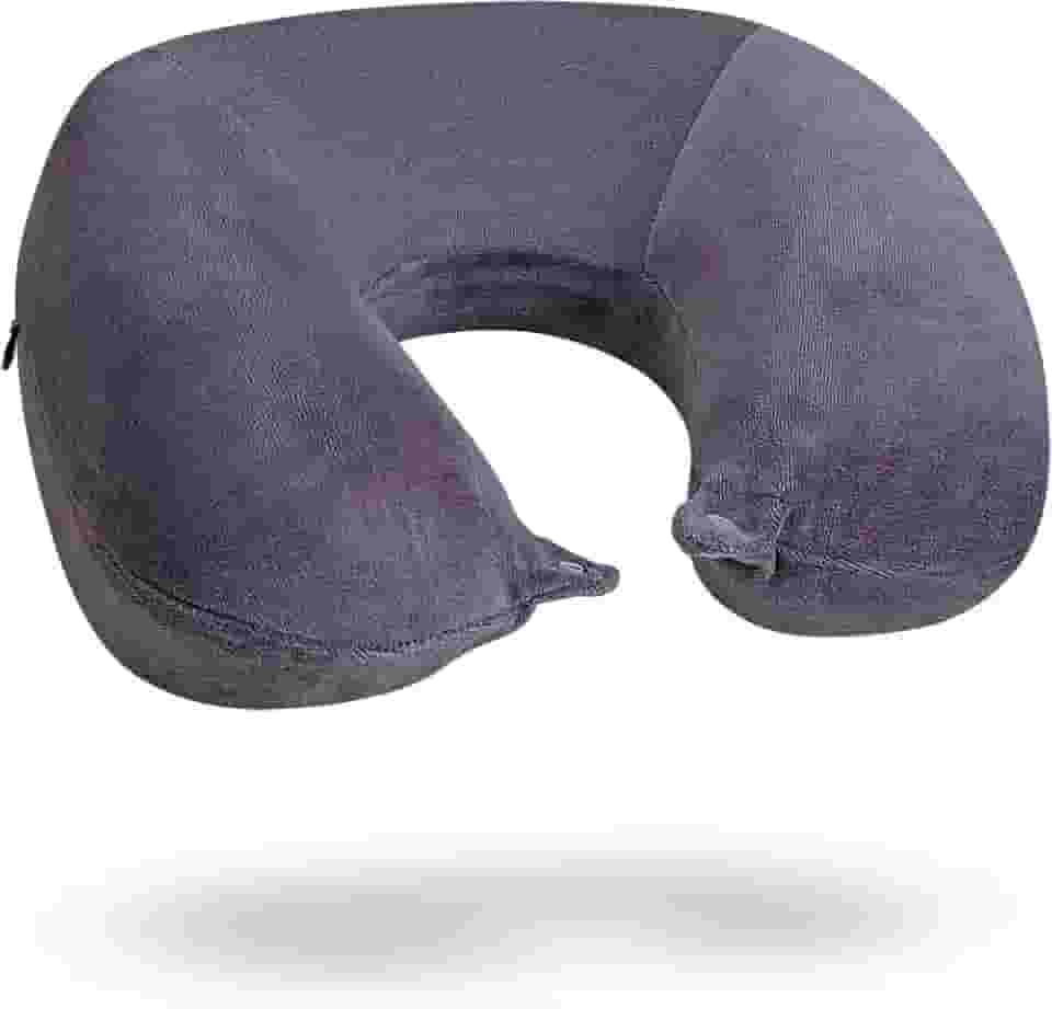 Travesseiro de pescoço para viagem Nasa Voyage Premium Anatômico Cinza noturno Nap