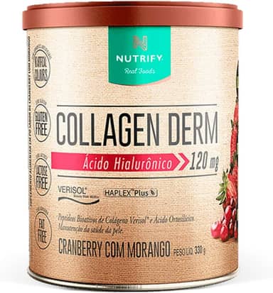 Nutrify - Colágeno Collagen Derm - 330g - Cranberry com Morango