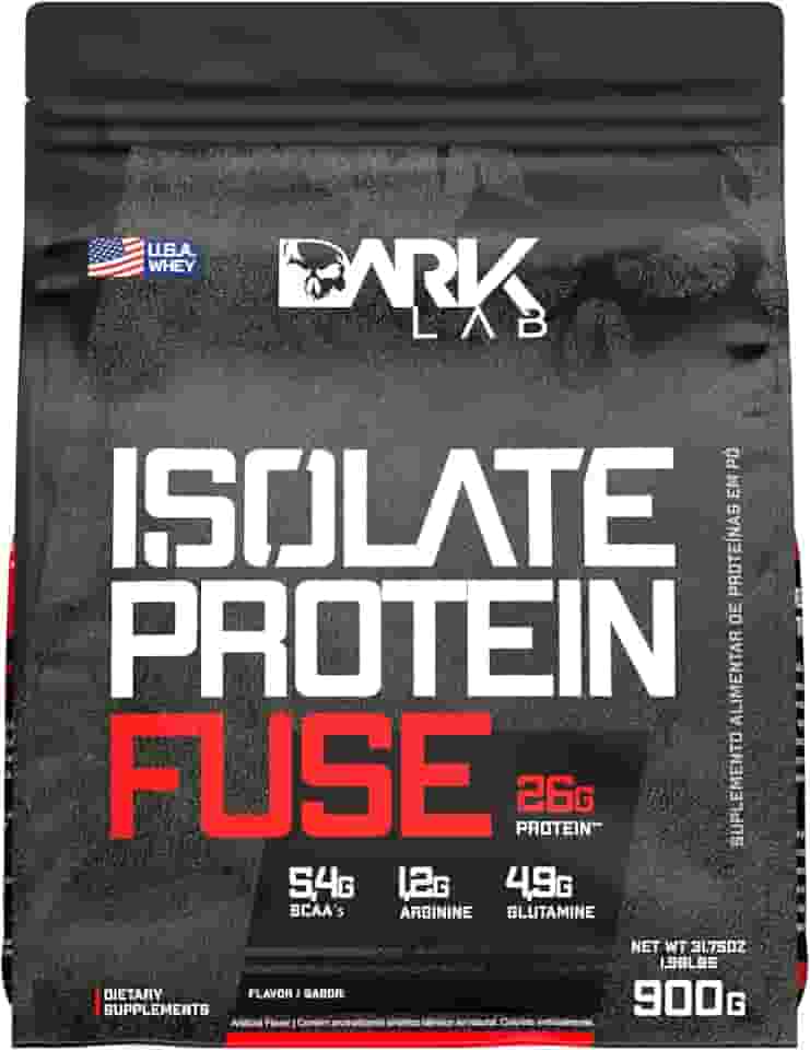 Isolate Protein Fuse Dark Lab, 900g, Baunilha, Suporte Muscular