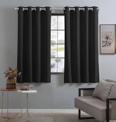 Cortina Tecido Blackout Corta Luz 80% 2,70 X 1,60m (Preto)