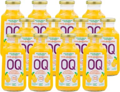 Suco de Laranja Integral OQ Sem Adição de Açúcar e Conservantes (300 ml - Pack 12)