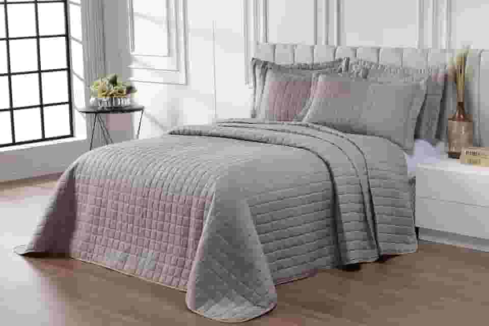 Kit Cobre Leito 400 Fios Completo Dupla Face Solteiro, Casal, Queen e King Size. (Avelã, Queen - 3 pcs)