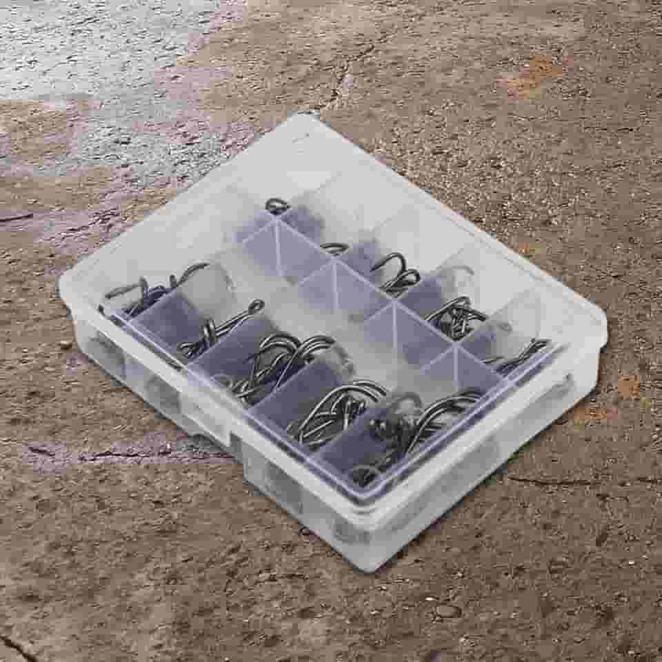 Conjunto de anzóis de pesca ISEAMA, 100 peças, tamanhos 3-12, ganchos de garra de águia farpada