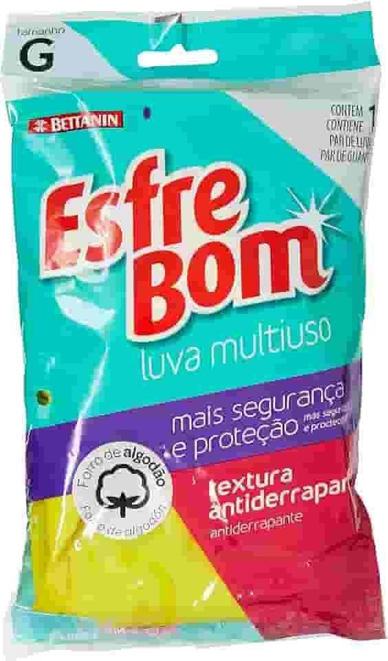 Luva Látex Multiuso, Cor Amarela