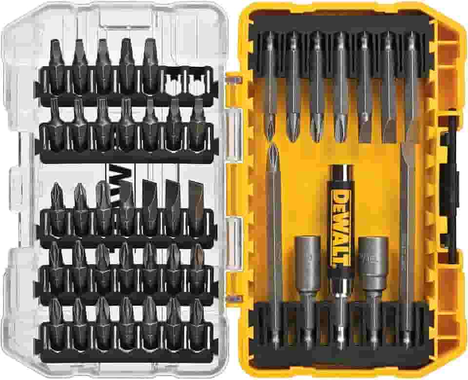 Kit de chaves de fenda DEWALT DW2166, com estojo, cinza/prata, 45 peças