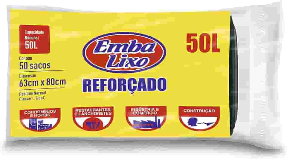 Embalixo Saco Lixo Profissional Reforçado 50Litros