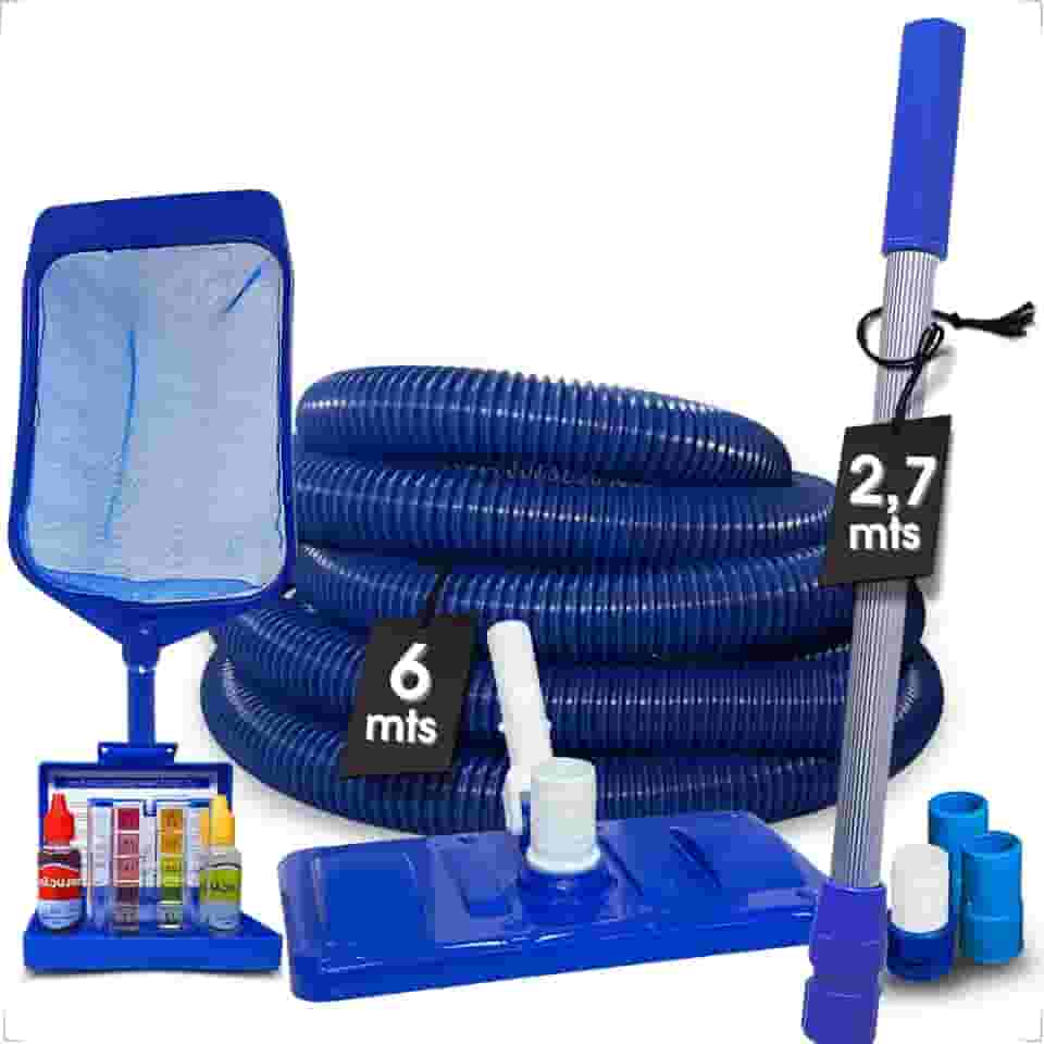 Kit Limpeza para Piscinas Completo para todos os modelos de piscinas: Fibra, Vinil e Alvenaria