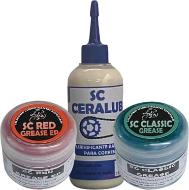 kit Graxas Cubo Rolamento Caixa De Direção E Lub Corrente Bike mtb e speed