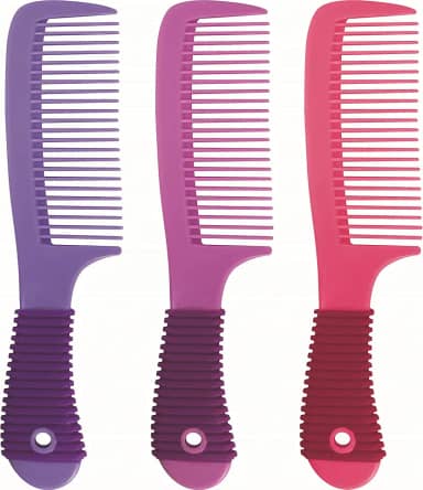 Marco Boni Pente De Uso Diário Cores Lisas E Cabo Antiderrapante Dentes Médios 1252 Cores Sortidas 1 Unidade