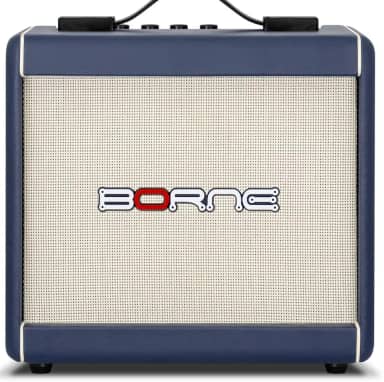 Amplificador Cubo Para Guitarra Borne F60 Azul 15W Bivolt Automático