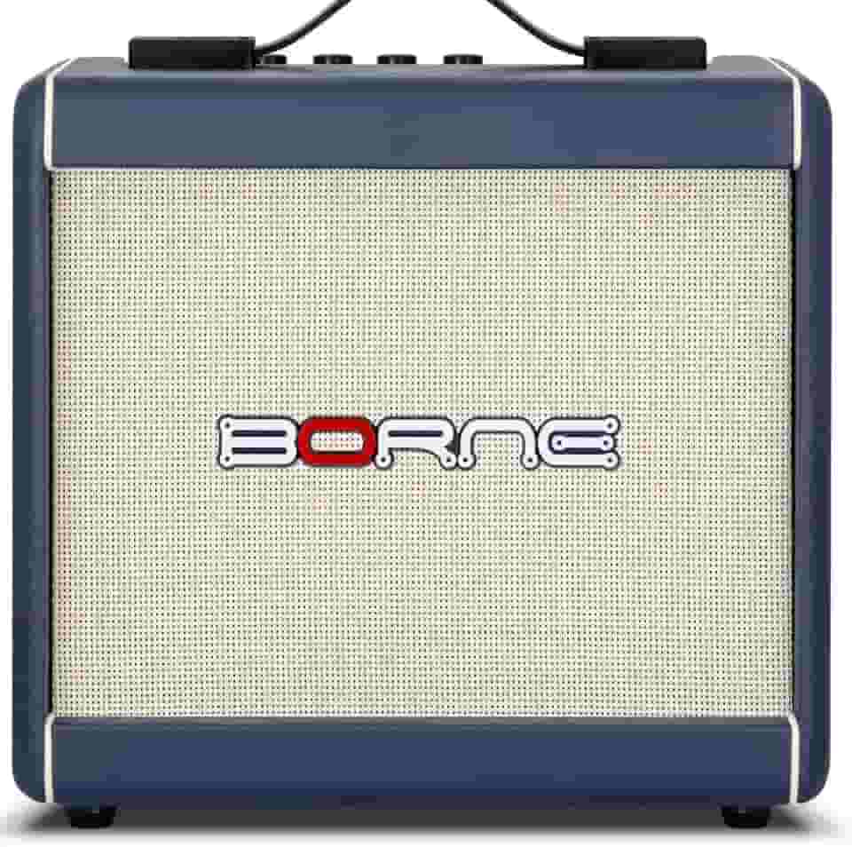 Amplificador Cubo Para Guitarra Borne F60 Azul 15W Bivolt Automático
