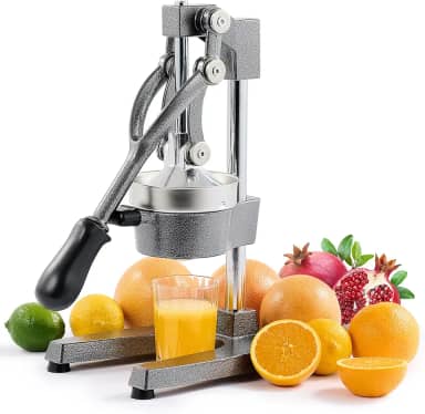CO-Z Espremedor manual, espremedor manual de laranja e cítrico profissional para suco de laranja, romã, limão, fácil de limpar, cinza