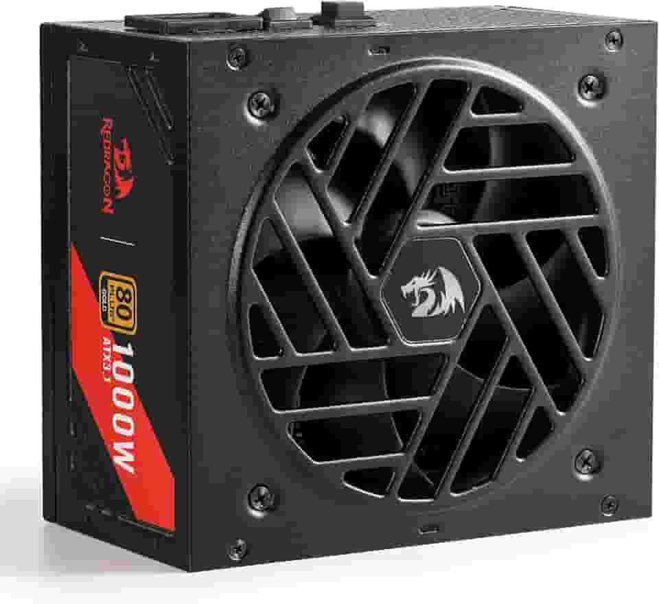 Fonte Gamer Redragon Master RGMS 1000W 80 Plus Gold ATX 3.1 PCIe 5.1 12V-2x6 GC-MS03