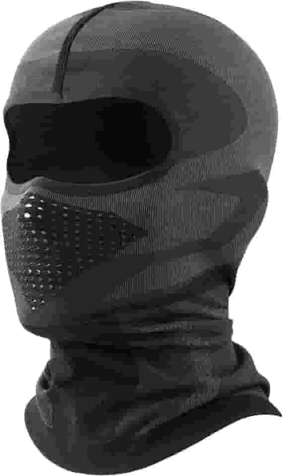 Máscara de esqui balaclava respirável para homens equitação corrida snowboard ciclismo, Preto 01, Tamanho �nica
