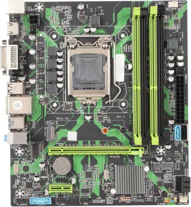 Placa-mãe de Computador LGA 1155, Placa-mãe para PC para Jogos B75 HM DDR3 6 Gbps Micro ATX, Suporte para Memória DDR3 NVME M.2 M.2 USB3.0 SATA3.0 PCIe X16, Placa-mãe ATX para